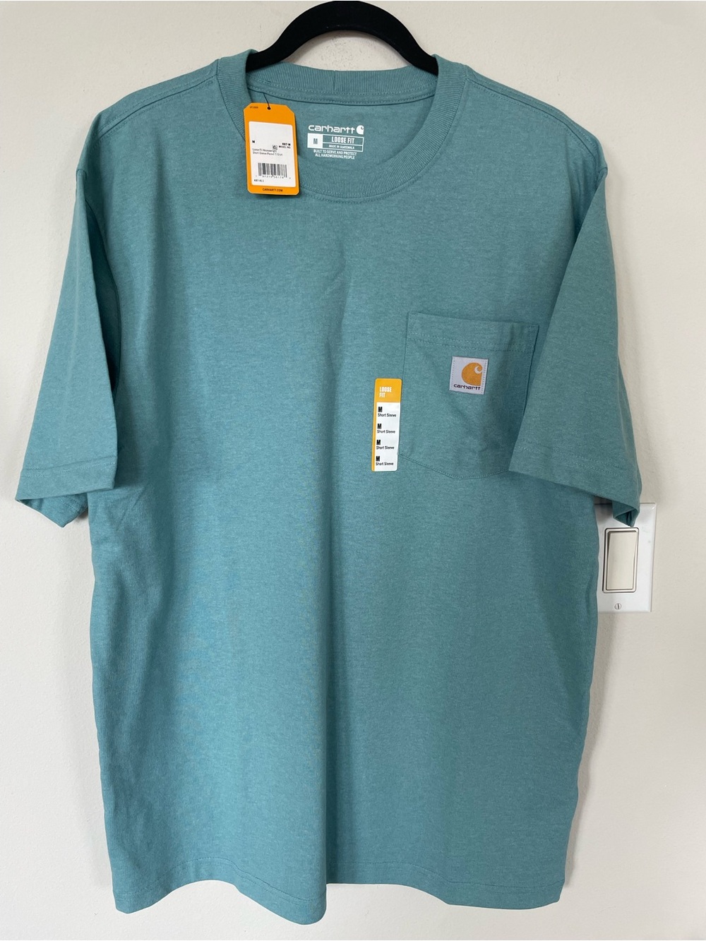 NWT CARHARTT Men Loose Heavyweight Pocket T-Shirt Chest 46in,Length 32in Medium
